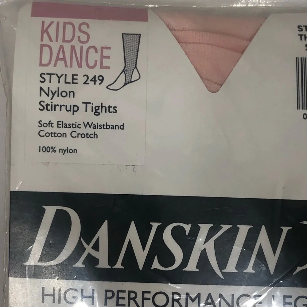 Danskin Kids Dance Stirrup Tights Brand New